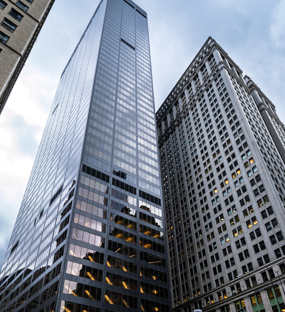 Tall buildings in urban setting